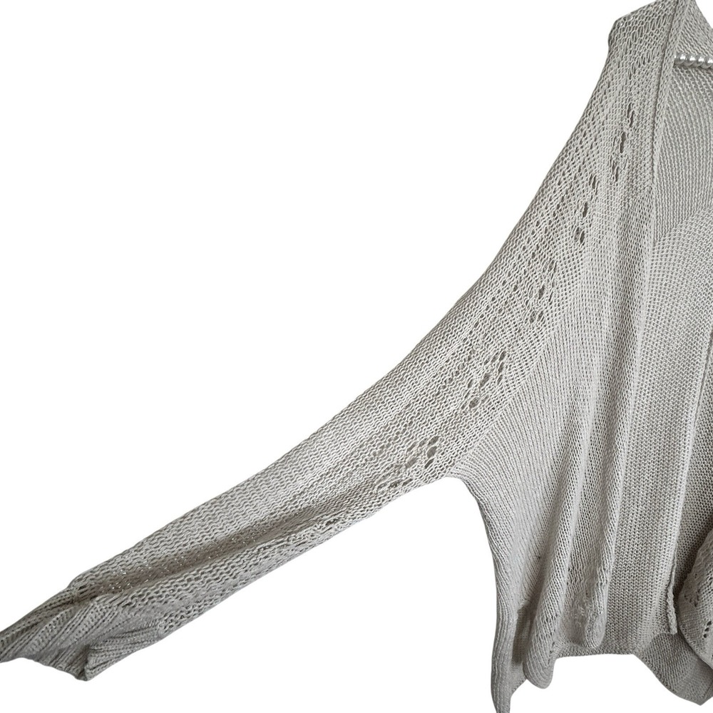 Wooden Ships Slouchy Boho Long Cardigan XL Oversize Coastal Grandma Sheer Beachy - Picture 9 of 9
